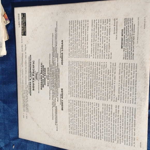 South Pacific Original Soundtrack Record - Picture 2 of 2